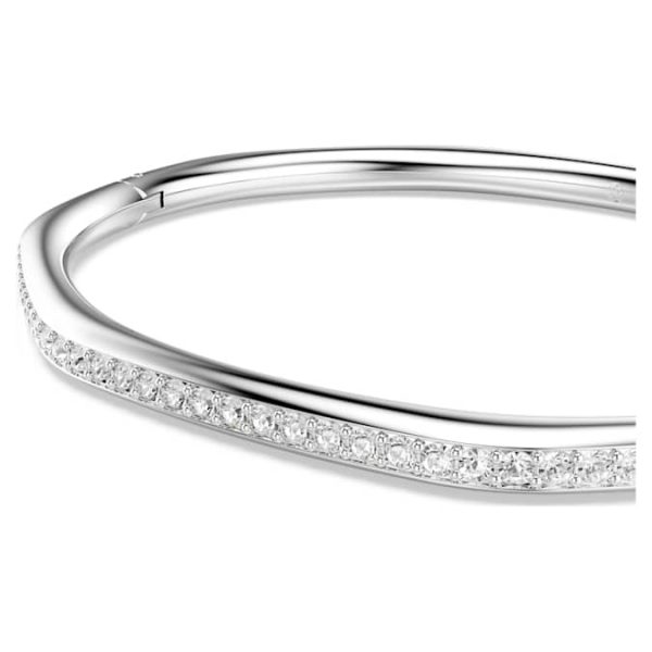 Dextera bangle Octagon shape, Round cut, White, Rhodium plated - Image 5