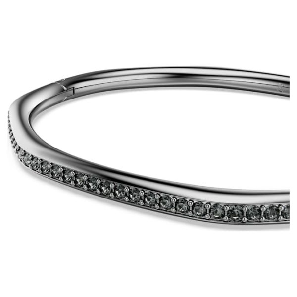 Dextera bangle Octagon shape, Round cut, White, Ruthenium plated - Image 5