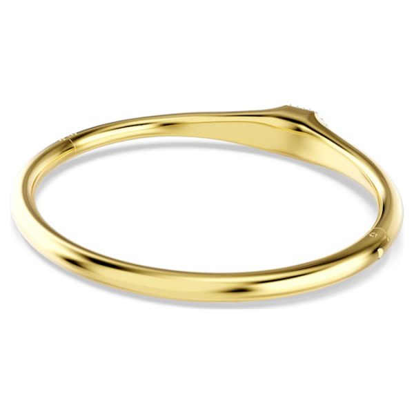 Dextera bangle Round cut, White, Gold-tone plated - Image 6