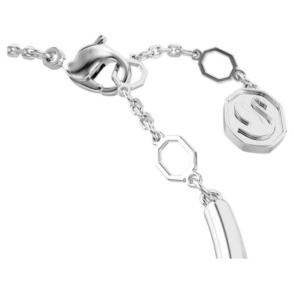 Dextera bangle Round cut, White, Rhodium plated - Image 4