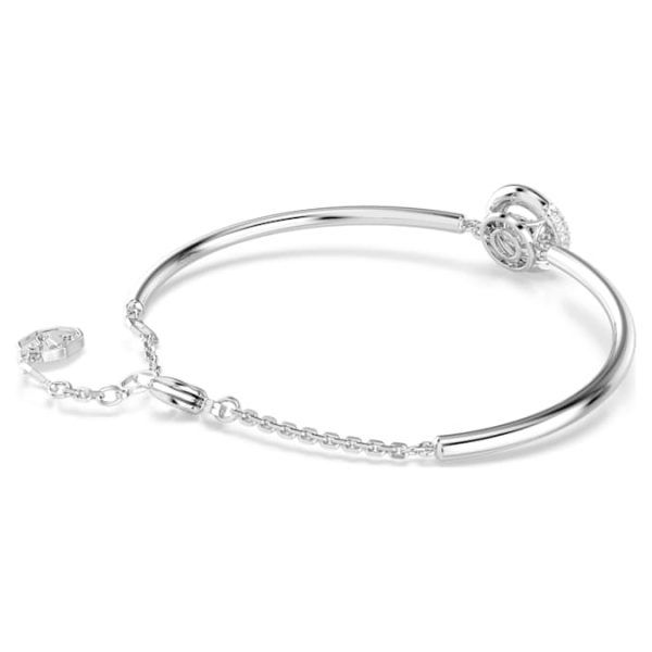 Dextera bangle Round cut, White, Rhodium plated - Image 6