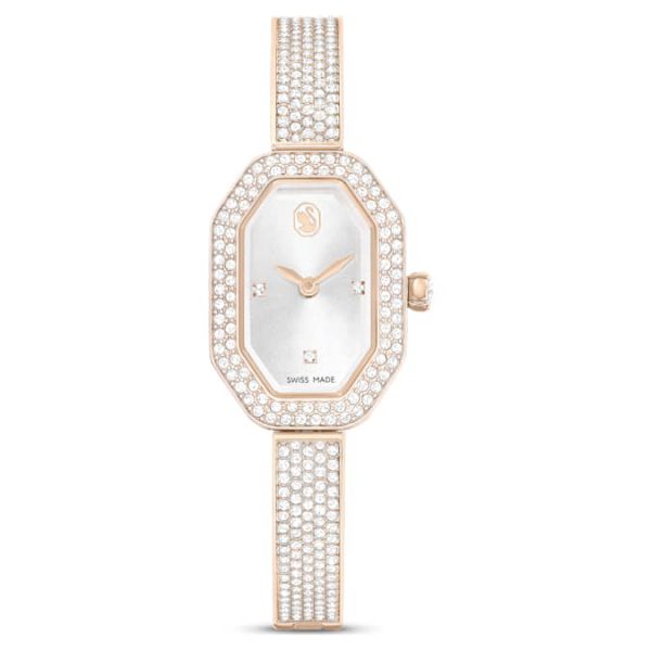 Dextera bangle watch Swiss Made, Metal bracelet, Gold tone, Champagne gold-tone finish - Image 2