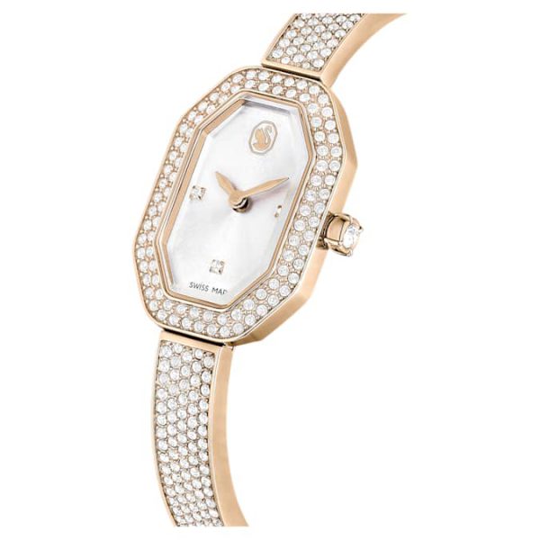 Dextera bangle watch Swiss Made, Metal bracelet, Gold tone, Champagne gold-tone finish - Image 5