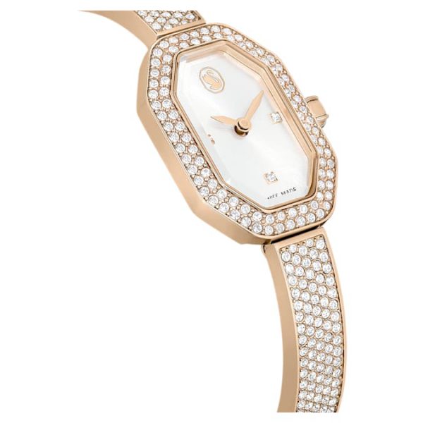 Dextera bangle watch Swiss Made, Metal bracelet, Gold tone, Champagne gold-tone finish - Image 6