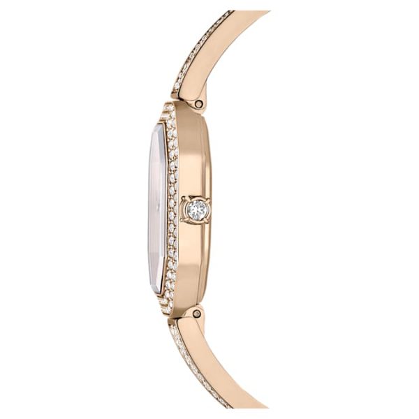 Dextera bangle watch Swiss Made, Metal bracelet, Gold tone, Champagne gold-tone finish - Image 7