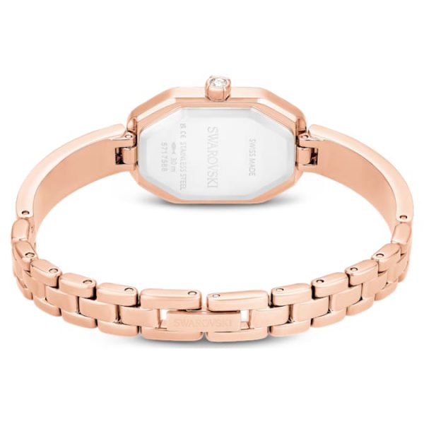 Dextera bangle watch Swiss Made, Metal bracelet, Pink, Rose gold-tone plated - Image 4