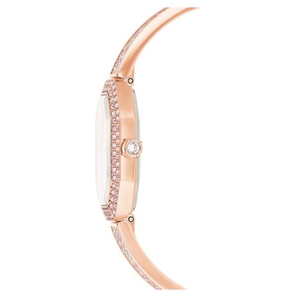 Dextera bangle watch Swiss Made, Metal bracelet, Pink, Rose gold-tone plated - Image 7