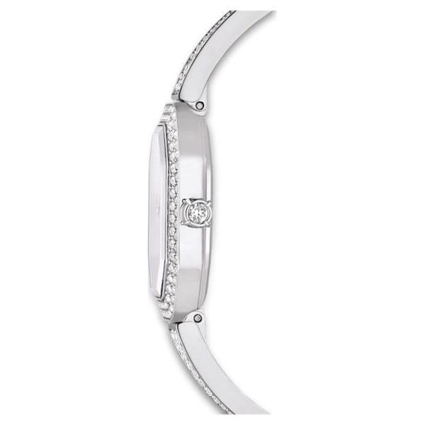Dextera bangle watch Swiss Made, Metal bracelet, Silver tone, Stainless steel - Image 7
