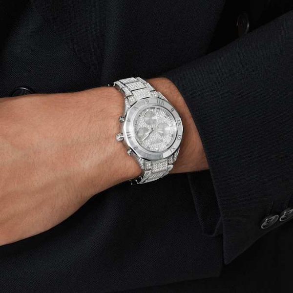 Dextera lux watch Swiss Made, Metal bracelet, Silver tone, Stainless Steel - Image 9
