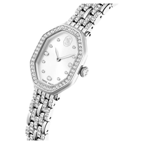 Dextera octagon watch Swiss Made, Metal bracelet, Silver tone, Stainless steel - Image 5