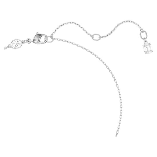 Dextera pendant Interlocking loop, White, Rhodium plated - Image 5