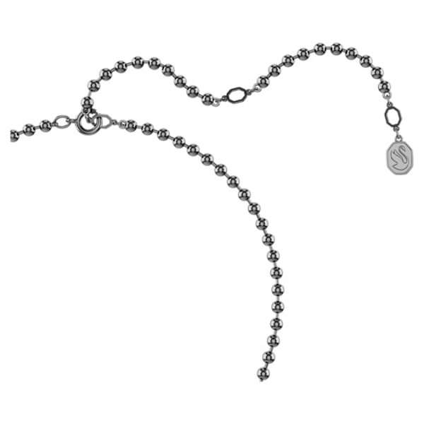 Dextera pendant Octagon shape, Round cut, Black, Ruthenium plated - Image 5