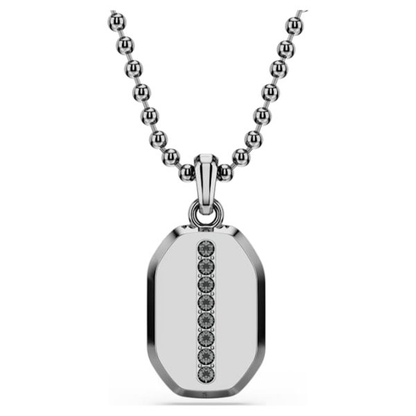 Dextera pendant Octagon shape, Round cut, Black, Ruthenium plated - Image 6
