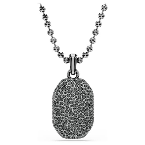 Dextera pendant Octagon shape, Round cut, Black, Ruthenium plated - Image 9