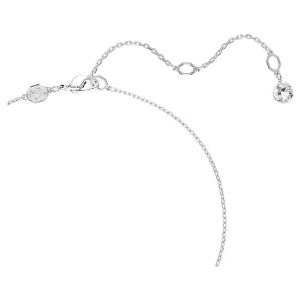 Dextera pendant Round cut, Sphere, White, Rhodium plated - Image 4