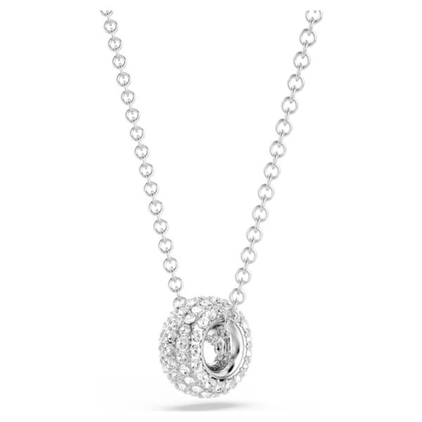 Dextera pendant White, Rhodium plated - Image 4