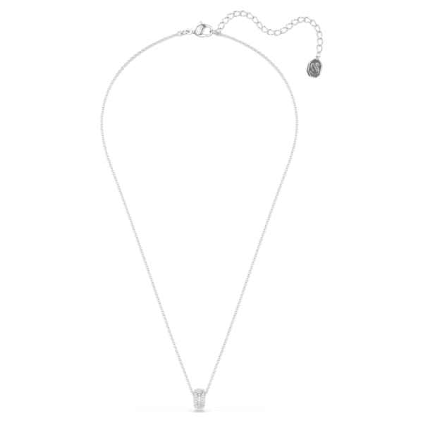 Dextera pendant White, Rhodium plated - Image 3