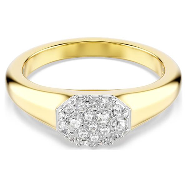 Dextera ring Mixed cuts, White, Gold-tone plated - Image 2