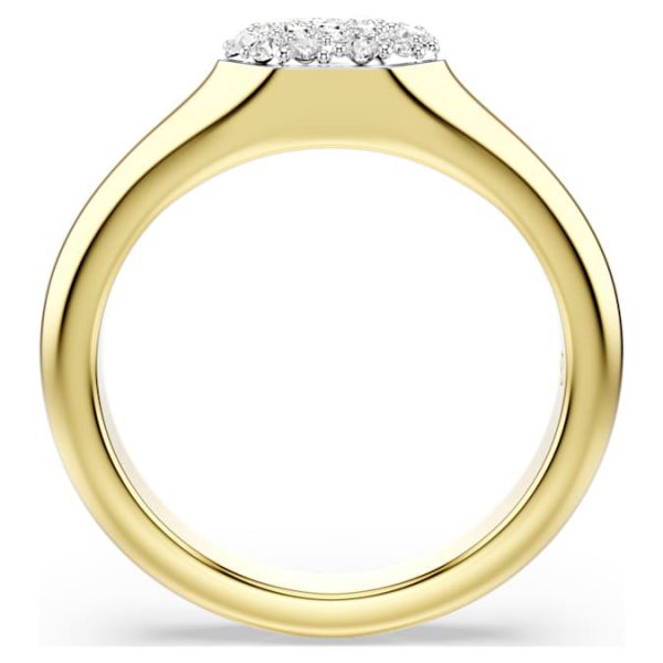 Dextera ring Mixed cuts, White, Gold-tone plated - Image 4