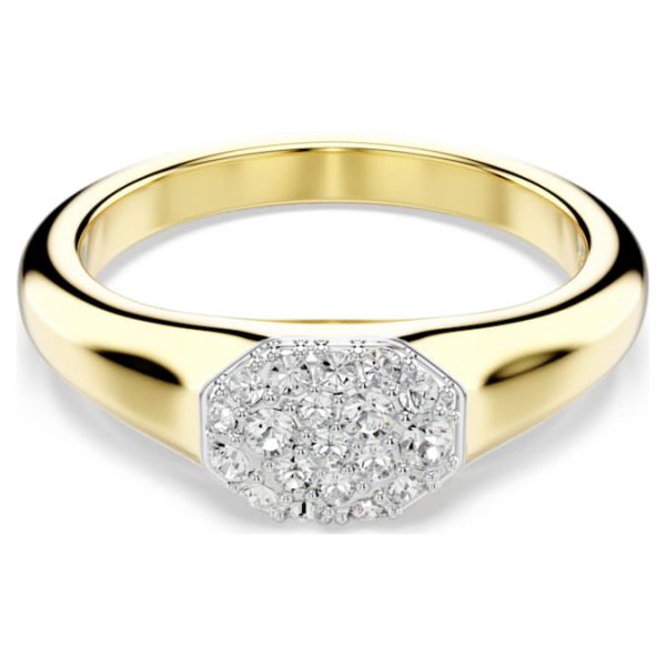 Dextera ring Mixed cuts, White, Gold-tone plated - Image 7