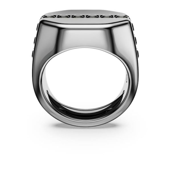 Dextera ring Octagon shape, Round cut, Black, Ruthenium plated - Image 4