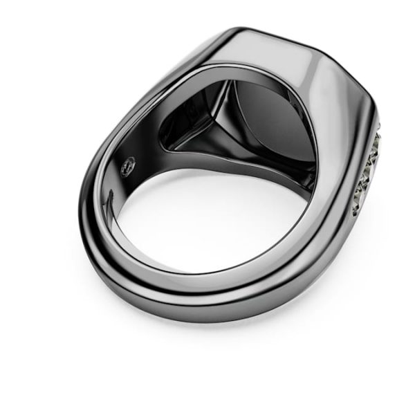 Dextera ring Octagon shape, Round cut, Black, Ruthenium plated - Image 5