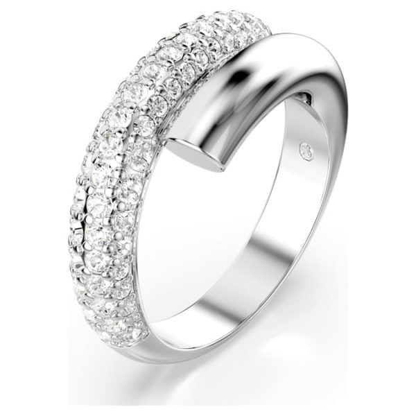 Dextera ring White, Rhodium plated - Image 3