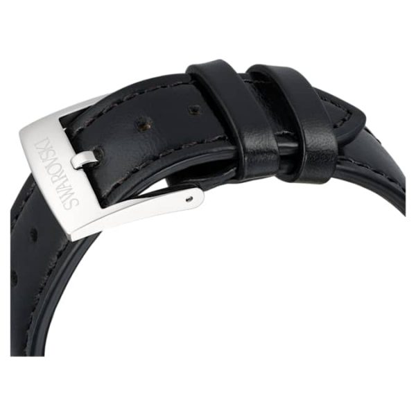 Dextera tachymetre watch Swiss Made, Leather strap, Silver tone, Stainless steel - Image 8