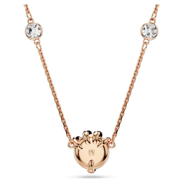Dragon & Phoenix pendant Crystal pearls, Dragon’s claw, White, Rose gold-tone plated - Image 4