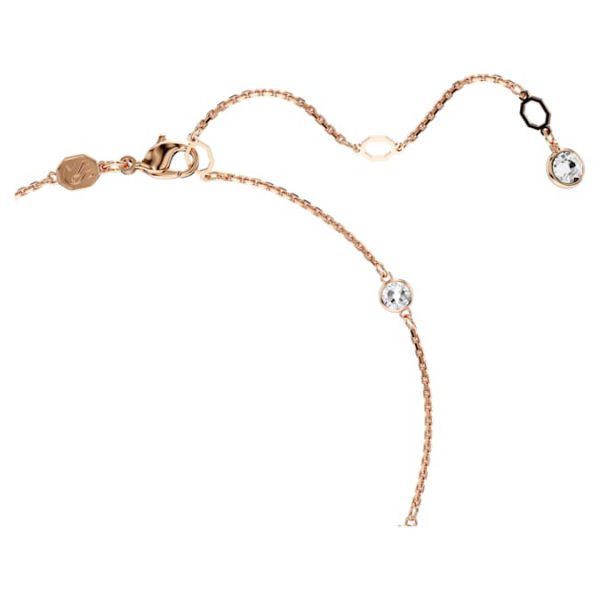 Dragon & Phoenix pendant Crystal pearls, Dragon’s claw, White, Rose gold-tone plated - Image 3