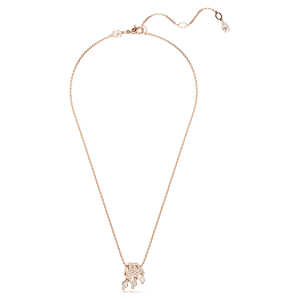 Dragon & Phoenix pendant Dragon’s claw, White, Rose gold-tone plated - Image 2