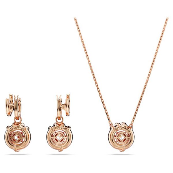 Dragon & Phoenix set Dragon’s claw, White, Rose gold-tone plated - Image 4