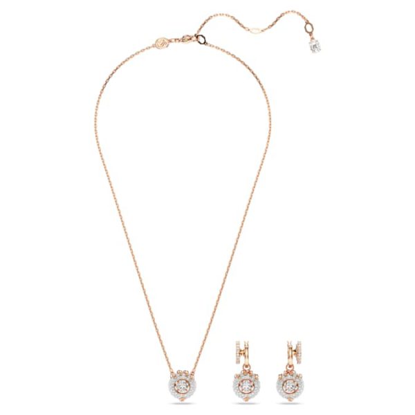 Dragon & Phoenix set Dragon’s claw, White, Rose gold-tone plated - Image 2