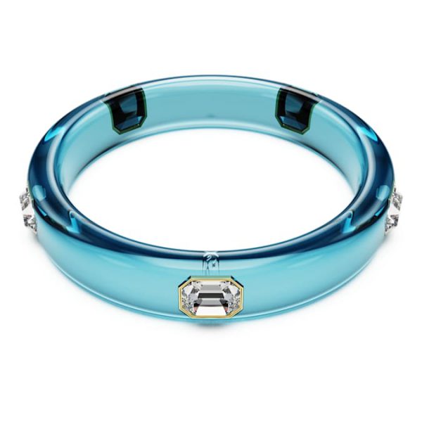 Dulcis bangle Octagon cut, Blue, Gold-tone plated - Image 7
