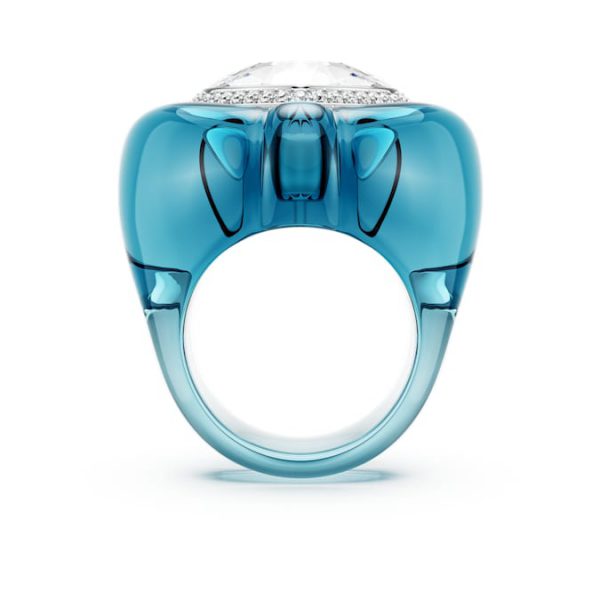 Dulcis cocktail ring Heart cut, Pavé, Heart, Blue - Image 4
