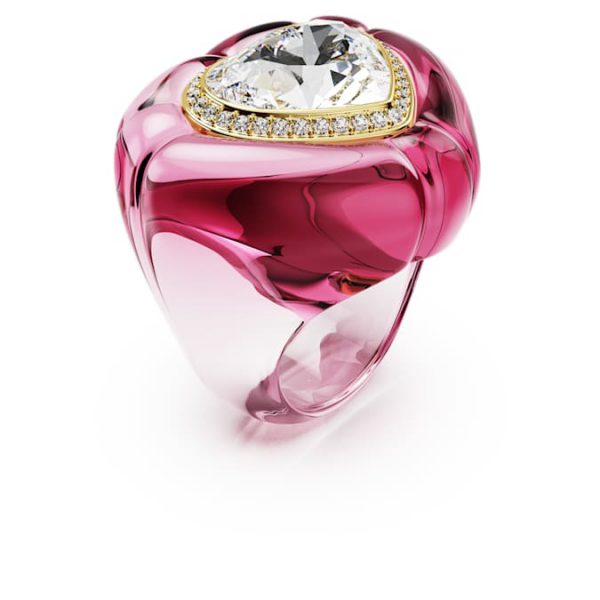 Dulcis cocktail ring Heart cut, Pavé, Heart, Pink - Image 3