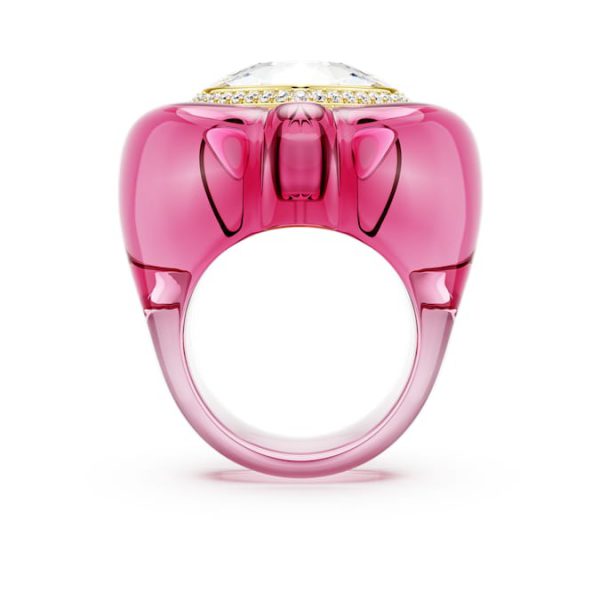 Dulcis cocktail ring Heart cut, Pavé, Heart, Pink - Image 4