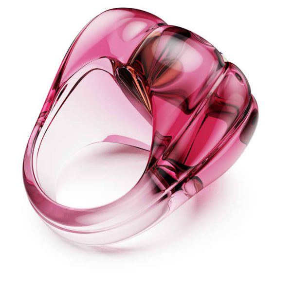 Dulcis cocktail ring Heart cut, Pavé, Heart, Pink - Image 5