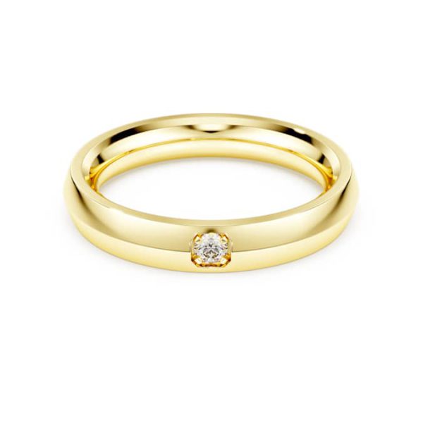 Eternity band ring Lab-grown diamonds 0.05 ct tw, 14K yellow gold - Image 2