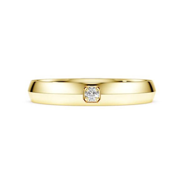 Eternity band ring Lab-grown diamonds 0.05 ct tw, 14K yellow gold - Image 3
