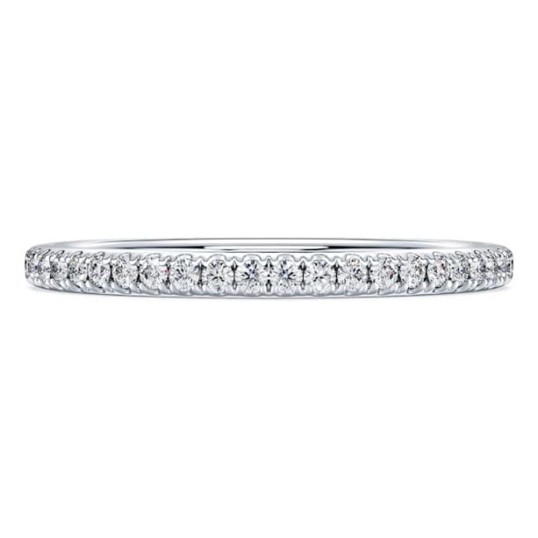 Eternity band ring Lab-grown diamonds 0.2 ct tw, Round shape, 14K white gold - Image 3