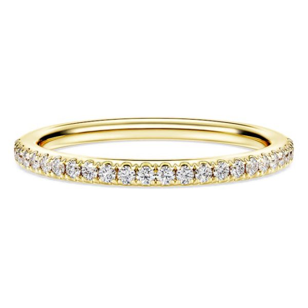 Eternity band ring Lab-grown diamonds 0.2 ct tw, Round shape, 14K yellow gold - Image 2