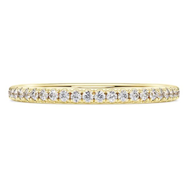 Eternity band ring Lab-grown diamonds 0.2 ct tw, Round shape, 14K yellow gold - Image 3