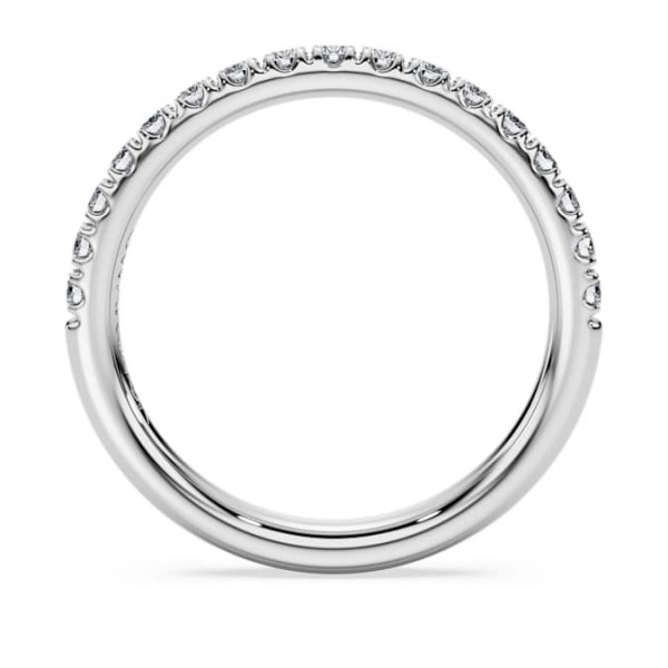 Eternity band ring Lab-grown diamonds 0.4 ct tw, Round shape, 14K white gold - Image 5