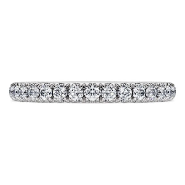 Eternity band ring Lab-grown diamonds 0.4 ct tw, Round shape, 14K white gold - Image 3
