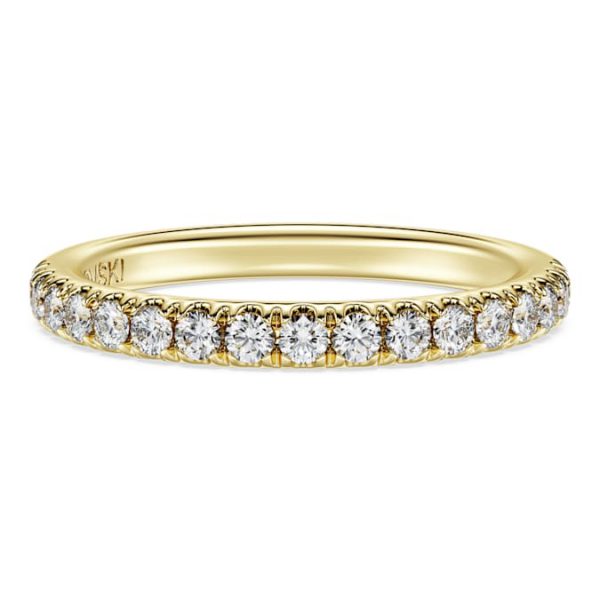 Eternity band ring Lab-grown diamonds 0.4 ct tw, Round shape, 14K yellow gold - Image 2