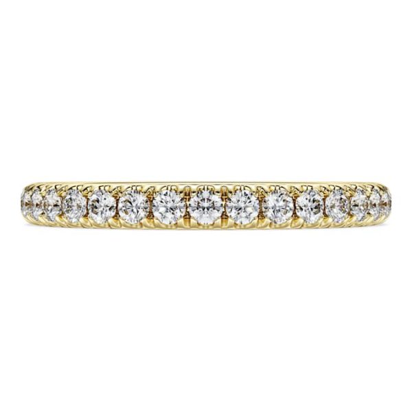 Eternity band ring Lab-grown diamonds 0.4 ct tw, Round shape, 14K yellow gold - Image 3