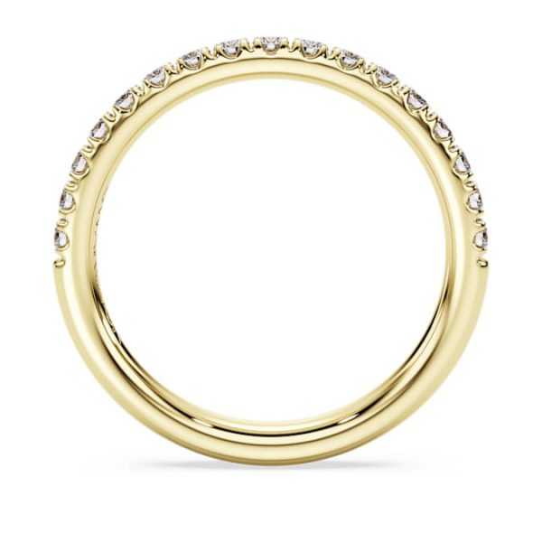 Eternity band ring Lab-grown diamonds 0.4 ct tw, Round shape, 14K yellow gold - Image 5