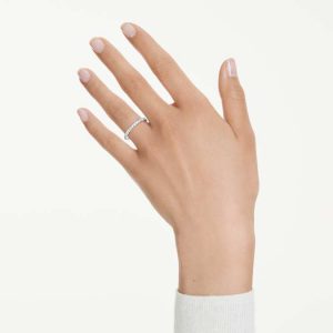 Eternity band ring Lab-grown diamonds 0.4 ct tw, Round shape, Sterling silver