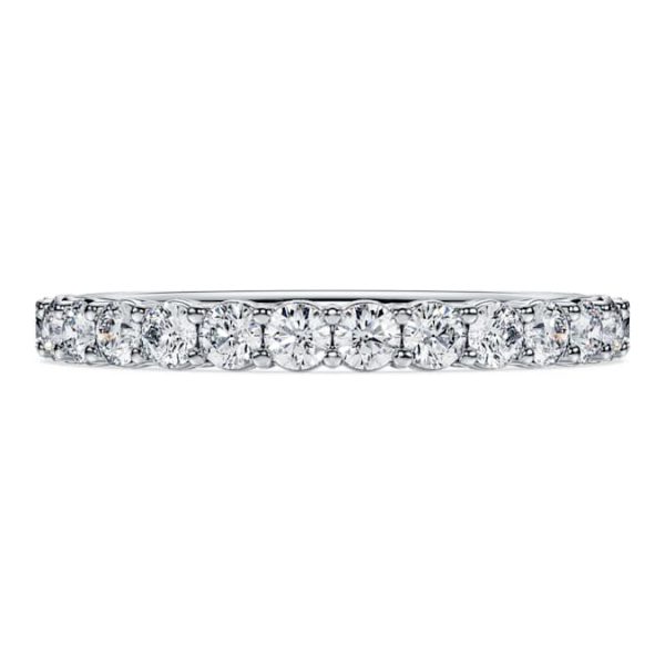 Eternity band ring Lab-grown diamonds 0.5 ct tw, Round shape, 14K white gold - Image 3